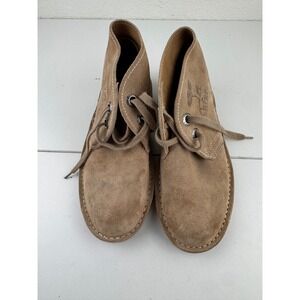 Womens Bata Safari Suede‎ Leather Desert Chukka Ankle Boots Chukka Size 2 Tan